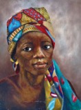 60 - African Lady 1 - Oil - Maureen Scott.JPG